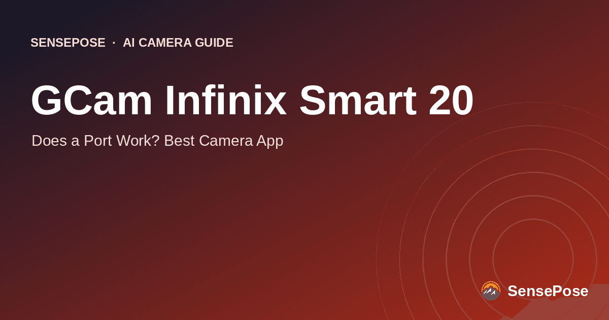 Typographic cover: GCam Infinix Smart 20