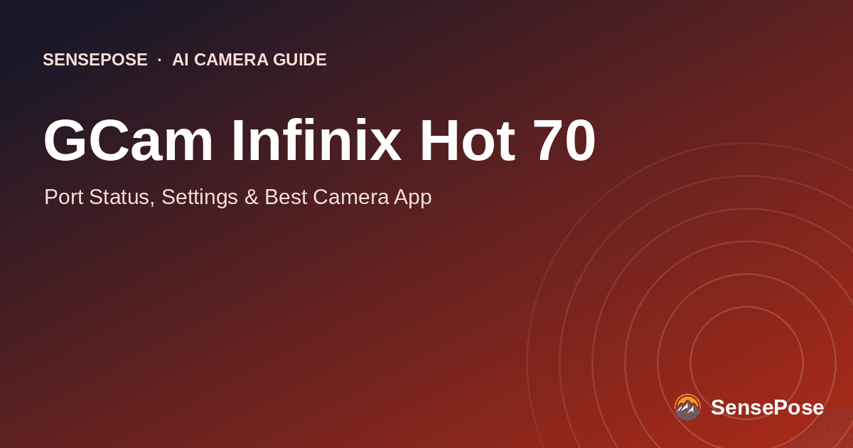 Typographic cover: GCam Infinix Hot 70