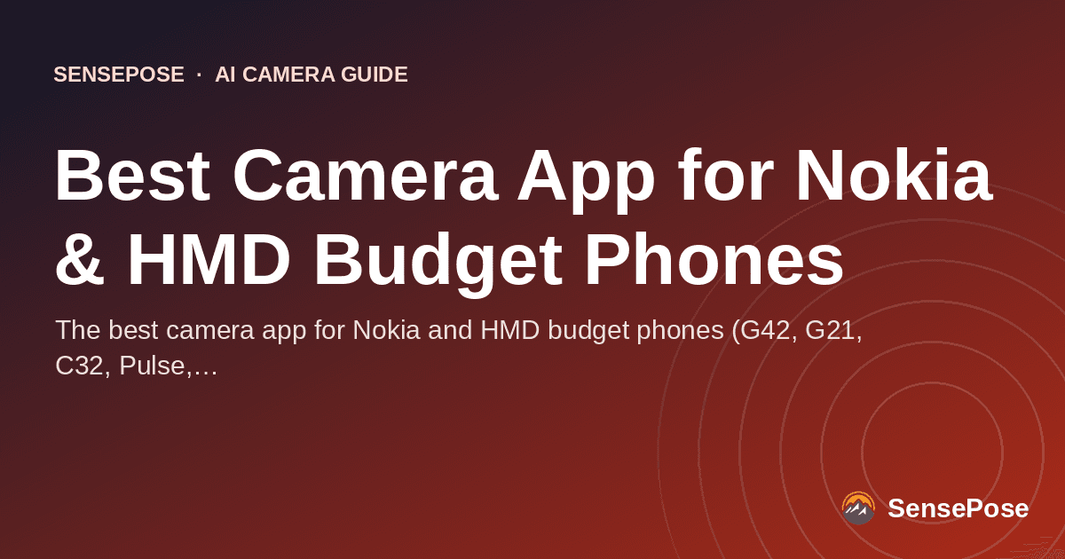 Typographic cover: Best Camera App for Nokia & HMD Budget Phones