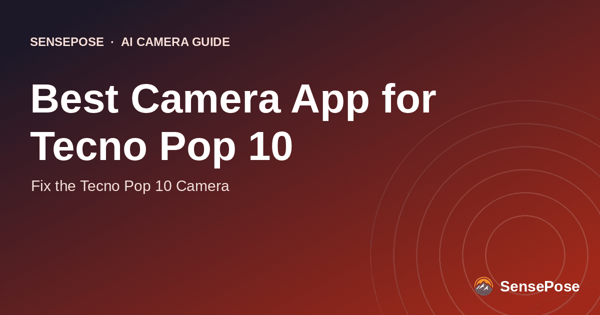 Typographic cover: Best Camera App for Tecno Pop 10