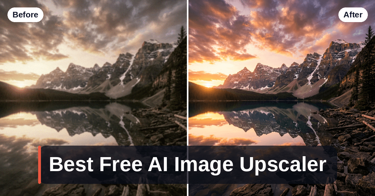 Before-and-after of a low-resolution photo upscaled sharper on an Android phone
