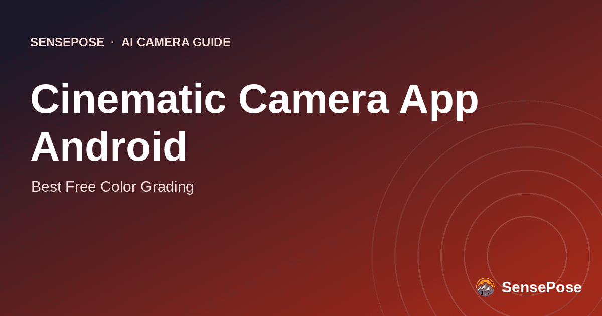 Typographic cover: Cinematic Camera App Android