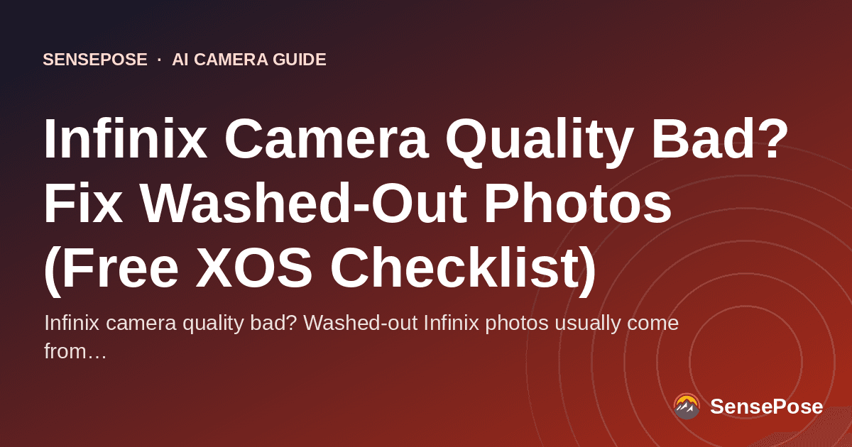 Typographic cover: Infinix Camera Quality Bad? Fix Washed-Out Photos (Free XOS Checklist)