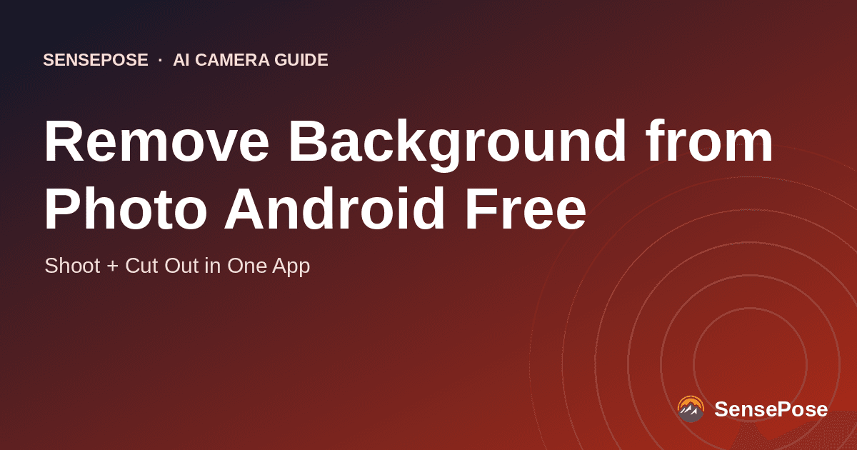 Typographic cover: Remove Background from Photo Android Free